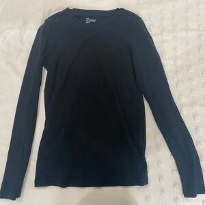 Gap - the favorite crew basic black long sleeve top